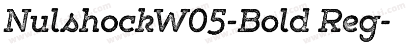 NulshockW05-Bold Reg字体转换